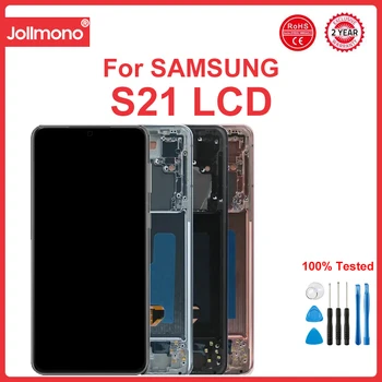 Süper AMOLED Ekran Samsung Galaxy S21 + / S21 Artı G996B / DS, Samsung Galaxy S21 G990F lcd ekran Dijital Dokunmatik Ekran