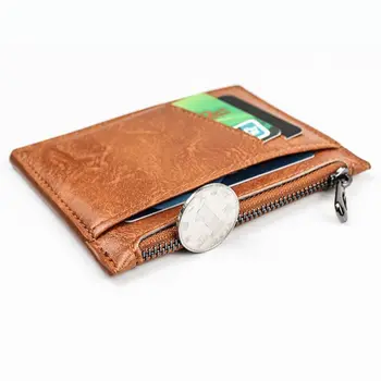 Taşınabilir PU Deri erkek cüzdanları Anahtar Kılıfı Hediye Cep Mini Sikke Çanta Kredi kart tutucu bozuk para cüzdanı Kartvizit kutusu