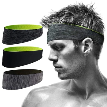 Ter bandı Erkekler Kadınlar İçin Elastik Spor Hairbands Kafa Bandı Yoga Bantlar Şapkalar Headwrap Spor saç aksesuarları Emniyet Bandı
