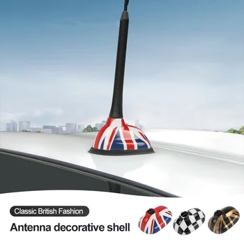 Union Jack Araba Anten Anten Dekorasyon Kılıf Kapak Sticker İçin M Coope r S J C W R 56 R 55 Clubman Oto Şekillendirici Aksesuarları