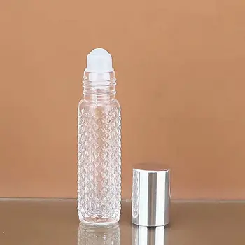 Uçucu yağ Rulo Topu Şişe Parfüm 10ml Dolum Haddeleme Topu Masaj Boş Cam Boncuk Smear Tipi Taşınabilir Dağıtım Şişesi