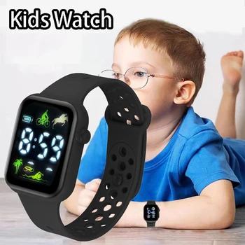 Yeni dijital saat Çocuklar Çocuklar İçin Spor elektronik saatler Erkek Kız LED Ekran Çocuk Kol Saati Relogio 7-15 Yaşında