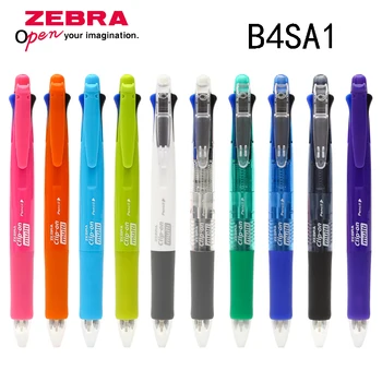 Zebra B4SA1 Klipsli 4 Renkli 0,7 mm Tükenmez Çoklu Kalem (Siyah, Mavi, Kırmızı, Yeşil) + 0,5 mm Kalem