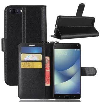 asus zenfone 4 max için zc520kl durumda 5.2 inç cüzdan pu deri telefon kılıfı koruma zenfone4 max x00hd flip arka kapak
